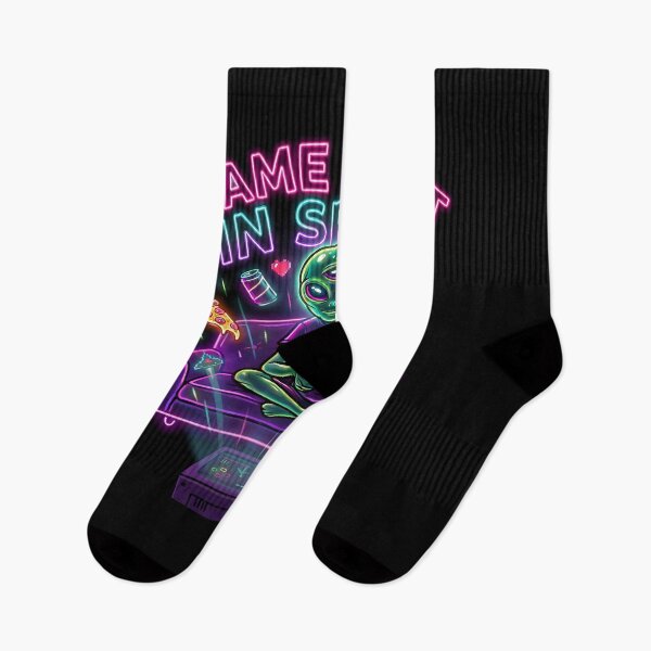 Item preview, Game Night In Space Neon Alien Gamer T-Shirt Funny Pizza Gaming Retro Aesthetic designed and sold by Prime legend .