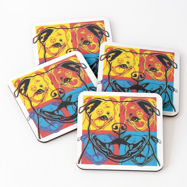 Item preview, American Bully in Andy Warhol Style designed and sold by FreshOPrint.