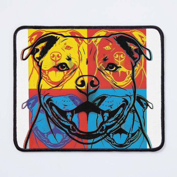 Item preview, American Bully in Andy Warhol Style designed and sold by FreshOPrint.