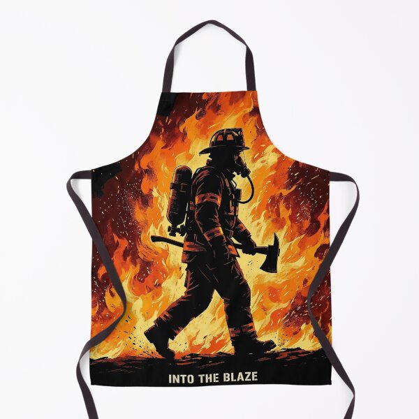 Item preview, Into The Blaze Firefighter Action Shirt designed and sold by SayIt-Wear.