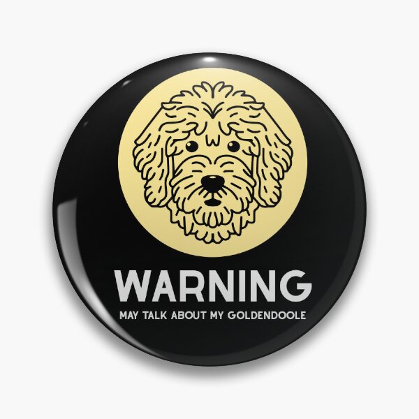 Item preview, Goldendoodle Cute Line Art Design warning may talk about my goldendoodle designed and sold by PeriwinkleStone.