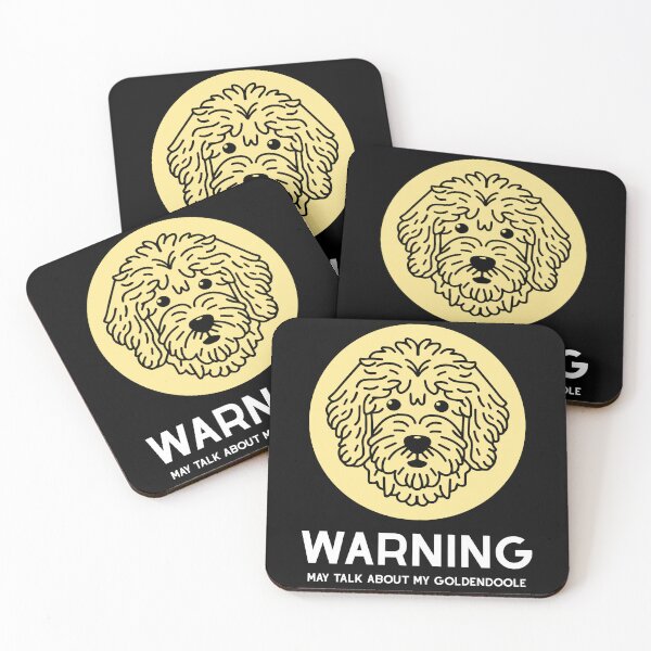 Item preview, Goldendoodle Cute Line Art Design warning may talk about my goldendoodle designed and sold by PeriwinkleStone.