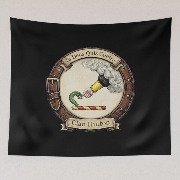Item preview, Clan Hutton Crest designed and sold by BagTown Clans.