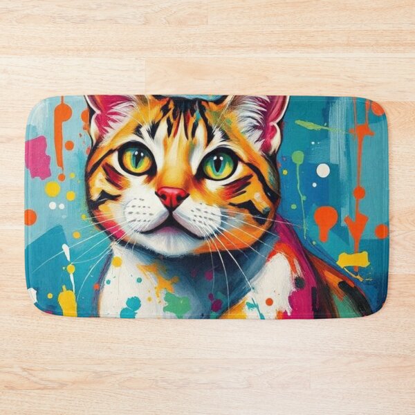 Item preview, Orange Cat with Paint Stains designed and sold by RAISC.
