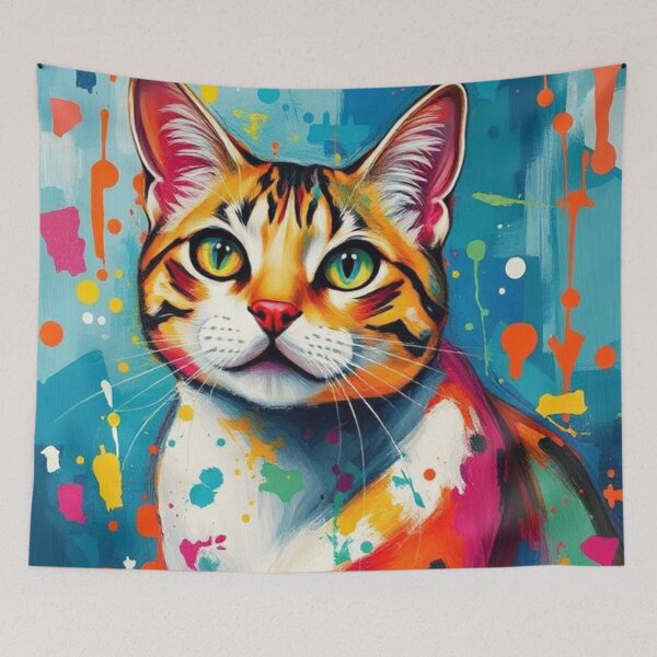 Item preview, Orange Cat with Paint Stains designed and sold by RAISC.