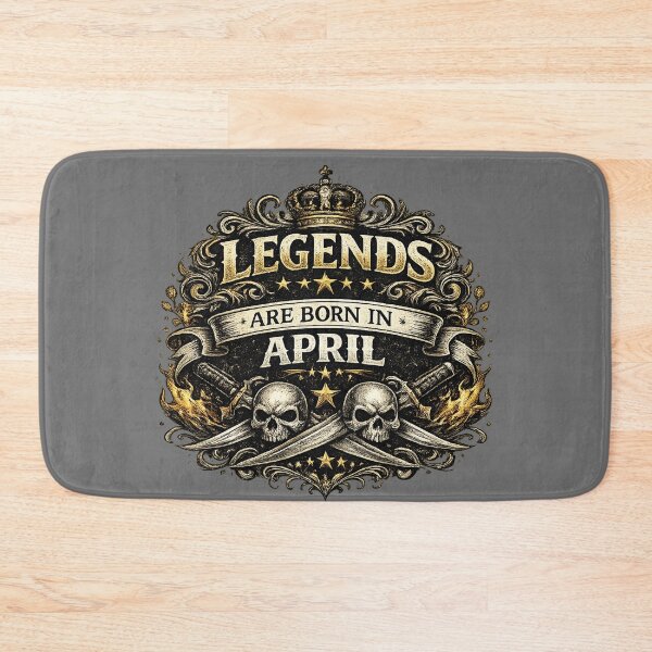 Item preview, Legends Are Born In April Vintage Masculine Typography Design | April Birthday Gift for Men designed and sold by Szapeee.