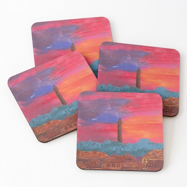 Item preview, third floor view - tower and the crimson sunrise designed and sold by forge & flowers.