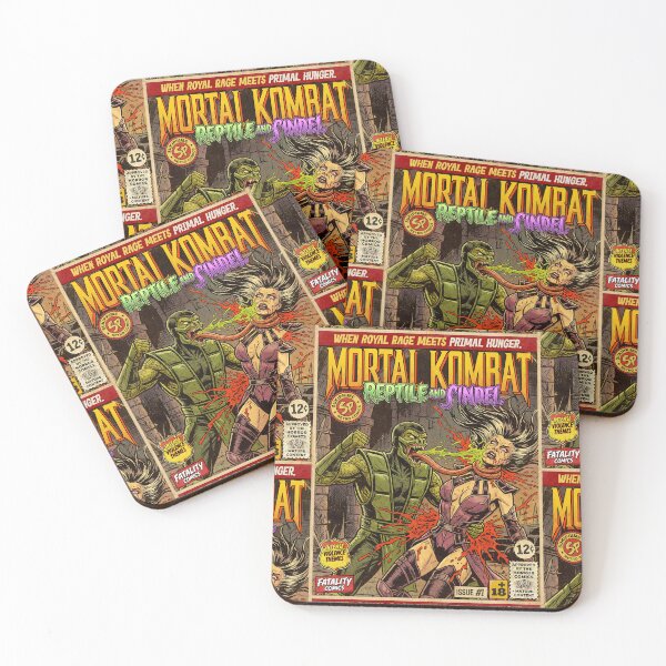 Item preview, Mortal Kombat Reptile vs. Sindel Retro Vintage Comic Cover Art designed and sold by Back2Collage.