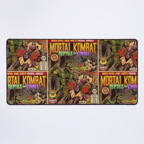 Item preview, Mortal Kombat Reptile vs. Sindel Retro Vintage Comic Cover Art designed and sold by Back2Collage.
