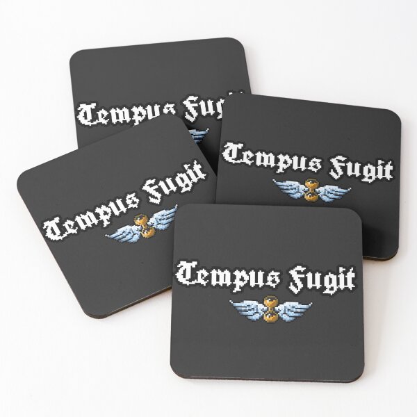 Item preview, Tempus Fugit Retro Pixel Art Hourglass and Wings designed and sold by OneToTee.