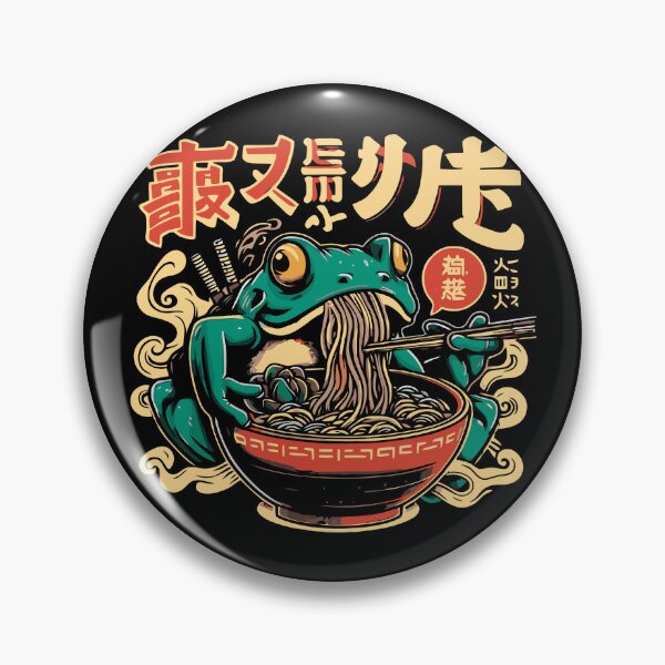 Item preview, Frog eating ramen design designed and sold by EzequielBC.