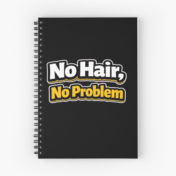 Item preview, No Hair, No Problem – Funny Bald Confidence Quote designed and sold by Timeless Junction.