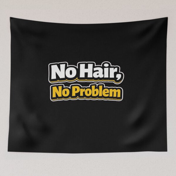 Item preview, No Hair, No Problem – Funny Bald Confidence Quote designed and sold by Timeless Junction.