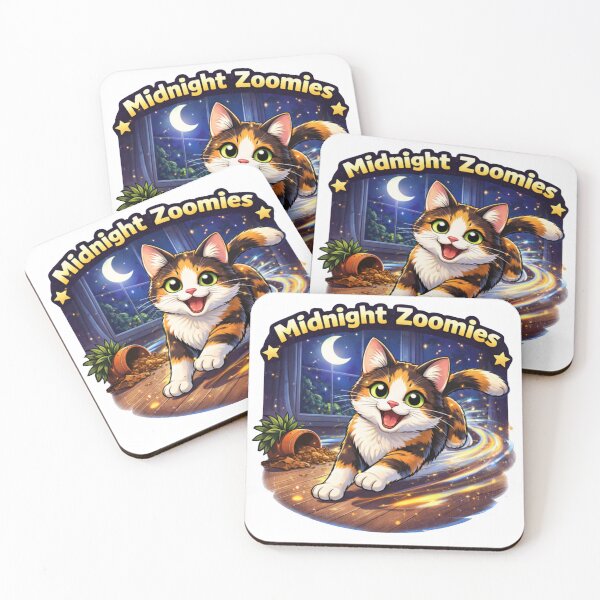 Item preview, Midnight Zoomies: Chaotic Cat Art Design designed and sold by DailyStruggleCo.