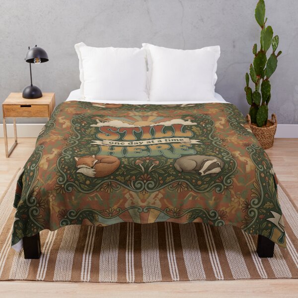 Item preview, Still Here: Retro Forest Comfort designed and sold by Sybille-Yates.