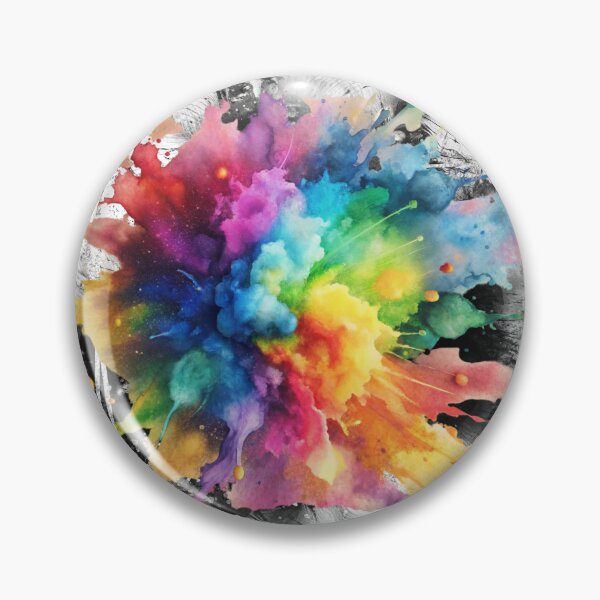 Item preview, Vibrant Color Splash Abstract Art – Rainbow Watercolor Explosion, Modern Aesthetic Design  designed and sold by ChenEngEng.