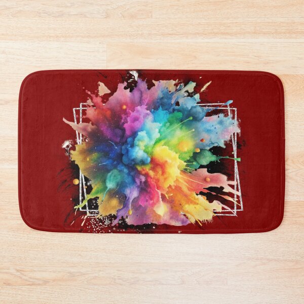Item preview, Vibrant Color Splash Abstract Art – Rainbow Watercolor Explosion, Modern Aesthetic Design  designed and sold by ChenEngEng.