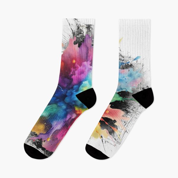 Item preview, Vibrant Color Splash Abstract Art – Rainbow Watercolor Explosion, Modern Aesthetic Design  designed and sold by ChenEngEng.