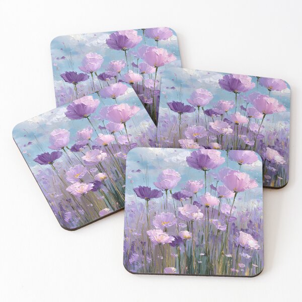 Item preview, Lilac Wildflower Field Mother’s Day Gift for Mom Impressionist Spring Floral Landscape designed and sold by daila70.