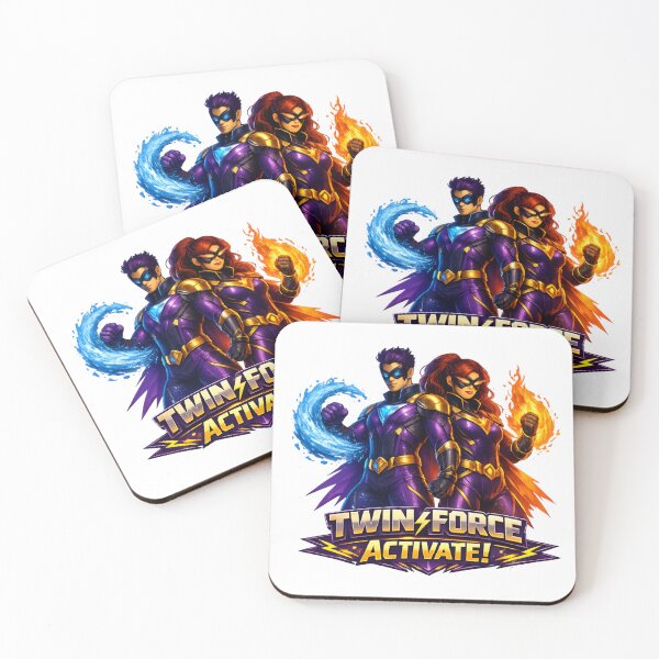 Item preview, The Super Twins: Masked Legends of Fire & Water designed and sold by CosmicSplendor.