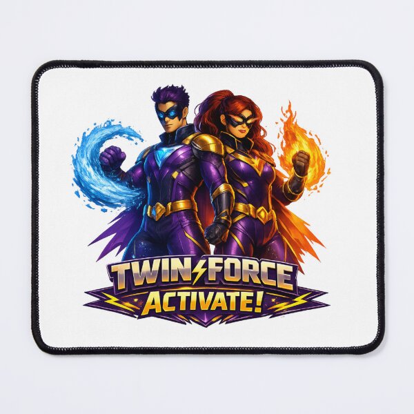 Item preview, The Super Twins: Masked Legends of Fire & Water designed and sold by CosmicSplendor.