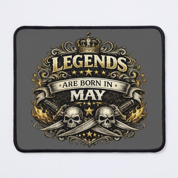 Item preview, Legends Are Born In May Vintage Masculine Typography Design | May Birthday Gift for Men designed and sold by Szapeee.