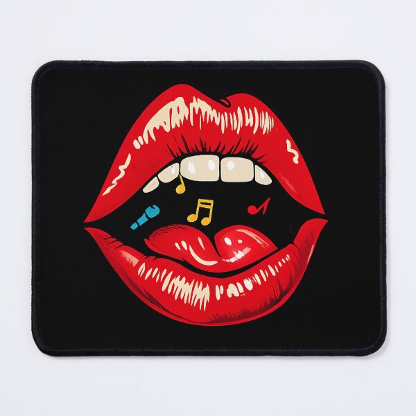 Item preview, Singing Lips – Music Lover Pop Art Aesthetic designed and sold by myforestfog.