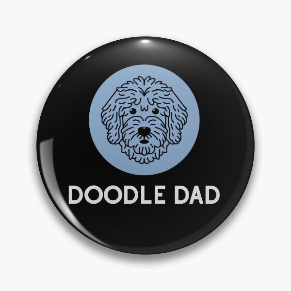 Item preview, Goldendoodle Cute Vector Line Art Doodle Dad White designed and sold by PeriwinkleStone.
