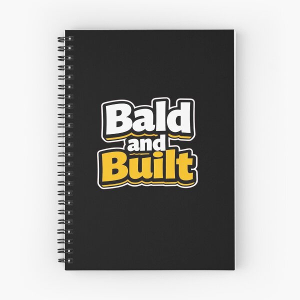 Item preview, Bald and Built – Funny Bald Bodybuilder Quote designed and sold by Timeless Junction.