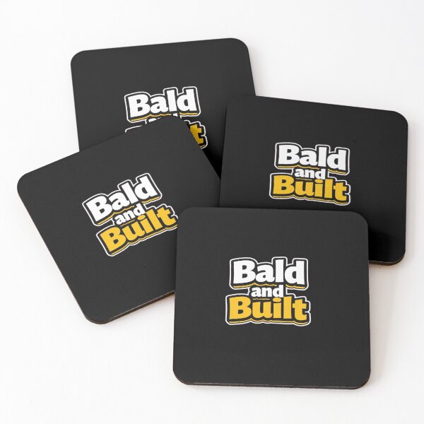 Item preview, Bald and Built – Funny Bald Bodybuilder Quote designed and sold by Timeless Junction.