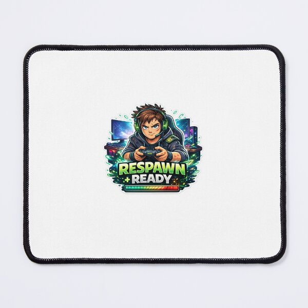 Item preview, Respawn Ready Gamer Sticker – Funny Gaming Meme Battle Design designed and sold by NexArtify.
