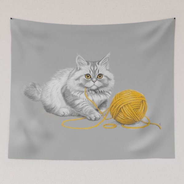 Item preview, Curious Grey Kitten’s Wooly Adventure designed and sold by The Dragon’s Ink.