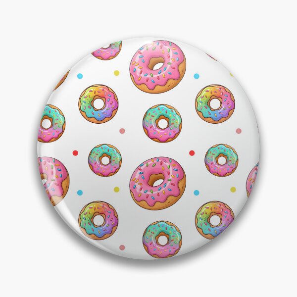 Artikelvorschau, Buntes rosa-türkis glasiertes Donut-Muster entworfen und verkauft von Found Dream.