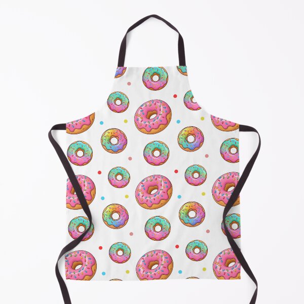 Item preview, Colorful Pink and Teal Glazed Donut Pattern designed and sold by Found Dream.