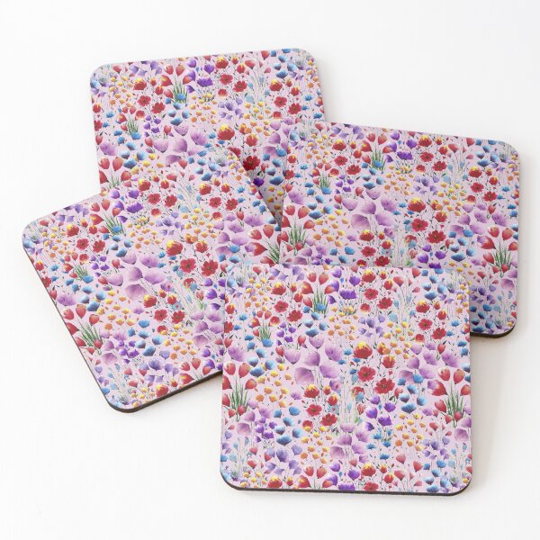 Item preview, Floral Patten Pink background  designed and sold by VitSArt.
