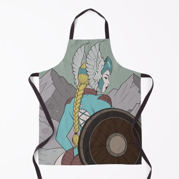 Item preview, Viking Shieldmaiden in Snowy Mountains designed and sold by Hedon77.