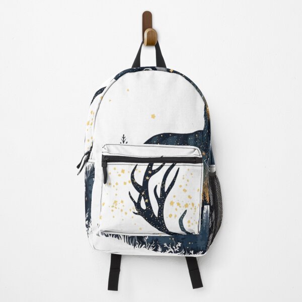 Item preview, Starlight Deer – Forest Antlers Constellation Illustration designed and sold by catcurio.
