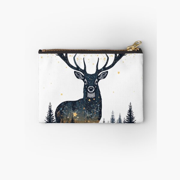 Item preview, Starlight Deer – Forest Antlers Constellation Illustration designed and sold by catcurio.