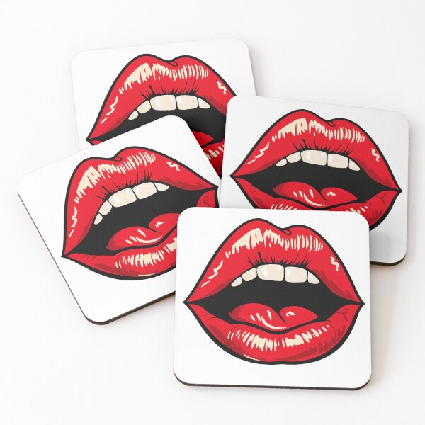 Item preview, Red Lips Pop Art – Bold Aesthetic Lip Design designed and sold by myforestfog.
