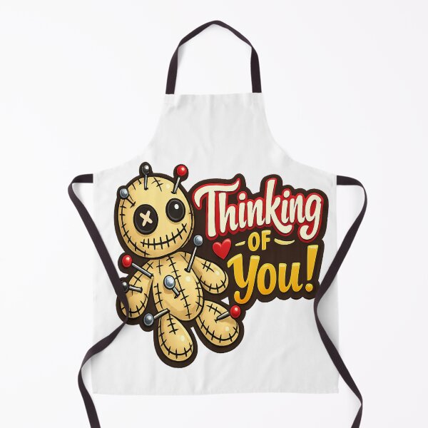 Item preview, Thinking of You Voodoo Doll – Cute Dark Humor Love Design designed and sold by myforestfog.