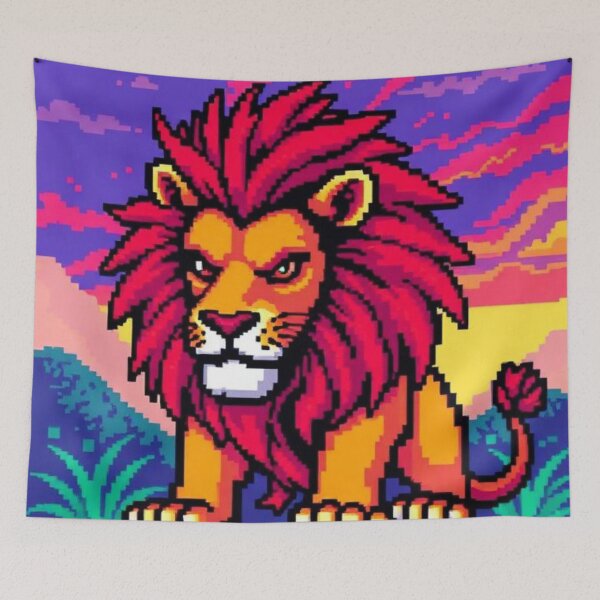 Item preview, Pixel Art Lion designed and sold by RAISC.