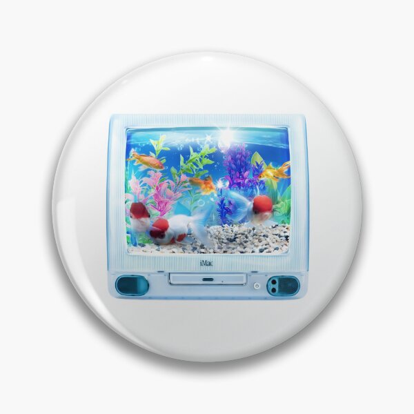 Item preview, Retro computer Fish Tank Vaporwave Aesthetic designed and sold by NostalgiaOS.