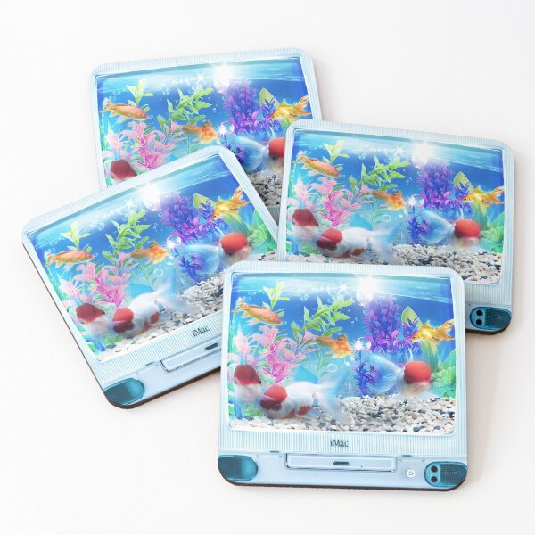 Item preview, Retro computer Fish Tank Vaporwave Aesthetic designed and sold by NostalgiaOS.