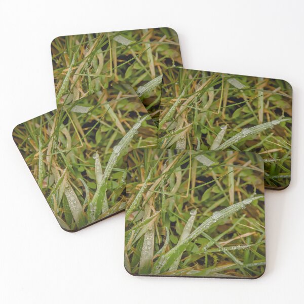 Item preview, Earthy Morning Dew: Diagonal Grass Macro designed and sold by ShotsbyDesiree.