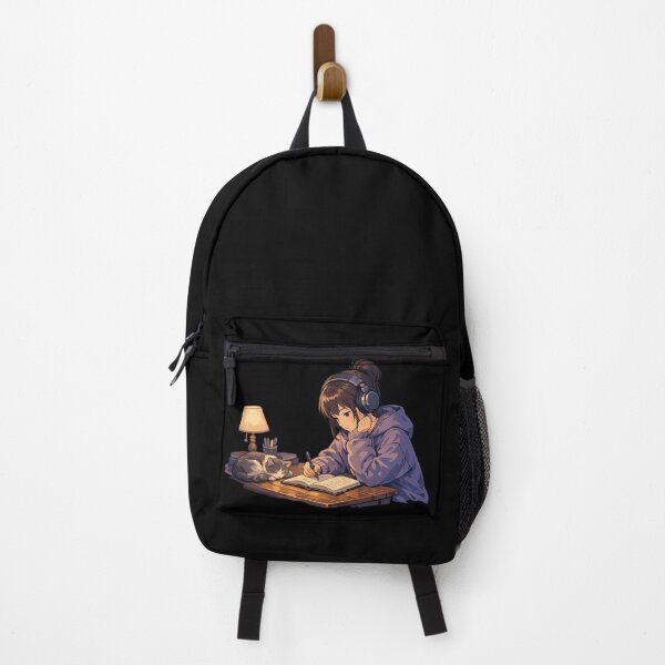 Item preview, Lo Fi Girl Study Anime Aesthetic Cozy Cat Study Girl Relaxing Anime Illustration Chill Study Vibes designed and sold by Art-Selling.