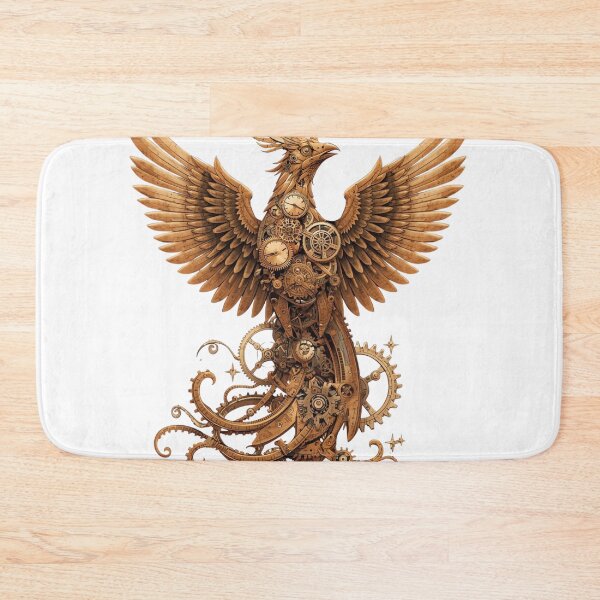Item preview, Mechanical Phoenix – Steampunk Mythological Illustration designed and sold by catcurio.