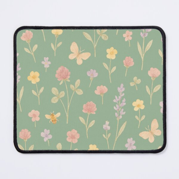 Item preview, Whimsical Wildflowers and Bees - Delicate Watercolor Pattern designed and sold by FSilk.