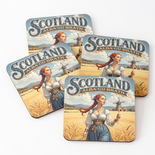 Item preview, Alba Gu Bràth Scottish Heritage Retro Travel Poster designed and sold by BorgSpareParts.