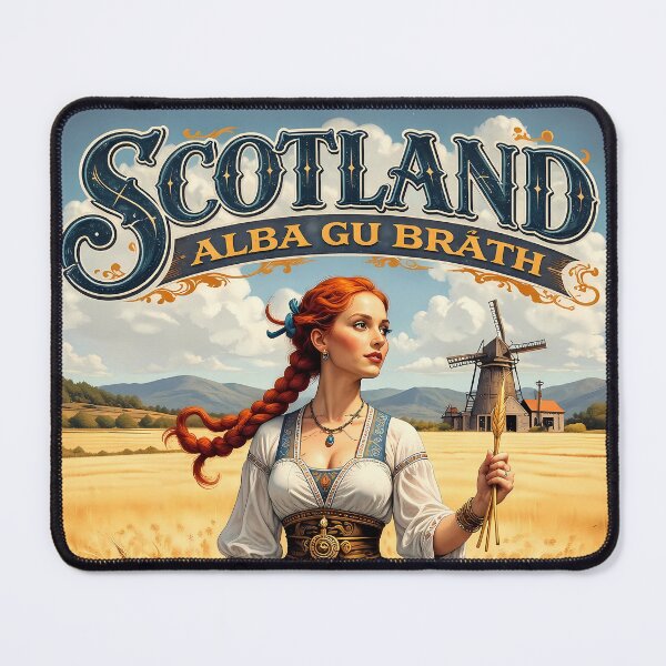 Item preview, Alba Gu Bràth Scottish Heritage Retro Travel Poster designed and sold by BorgSpareParts.