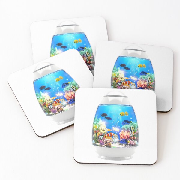Item preview, Y2K Aesthetic Pod Aquarium Fake Fish Tank designed and sold by NostalgiaOS.